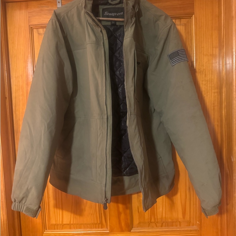 Snap-on Men's Olive Military Field Jacket